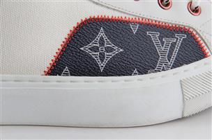 Authentic Louis Vuitton Gray Damier Graphite Elliptic Men's Sneakers Size 8